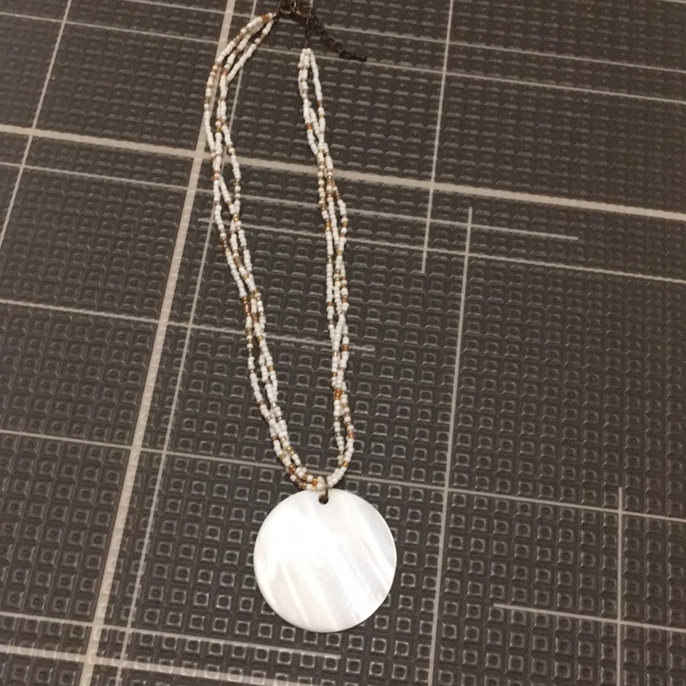 Beaded Necklace with Pendant